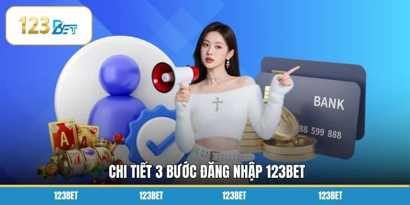 Chi tiết 3 bước đăng nhập 123BET